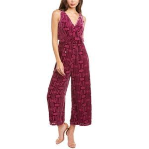 Trina Turk Sauvignon Jumpsuit - Santa Ynez Burnout Velvet